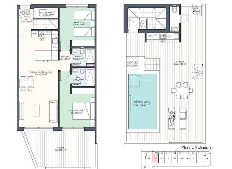 Penthouse zum Kauf - Erstbezug provisionsfrei 421.000 € 3 Zimmer 81 m² Benijofar