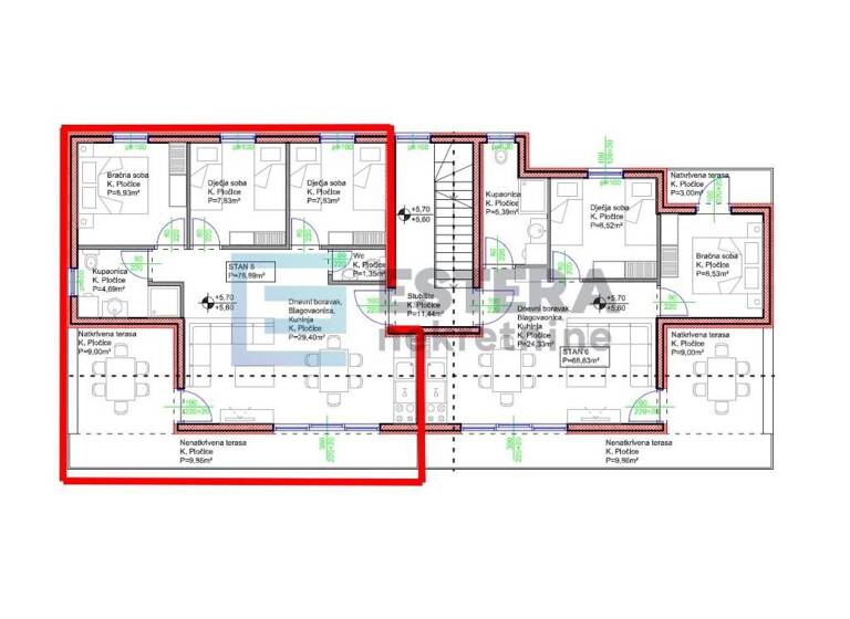 Wohnung zum Kauf 265.000 € 2 Zimmer 69 m² 2. Geschoss Pakostane