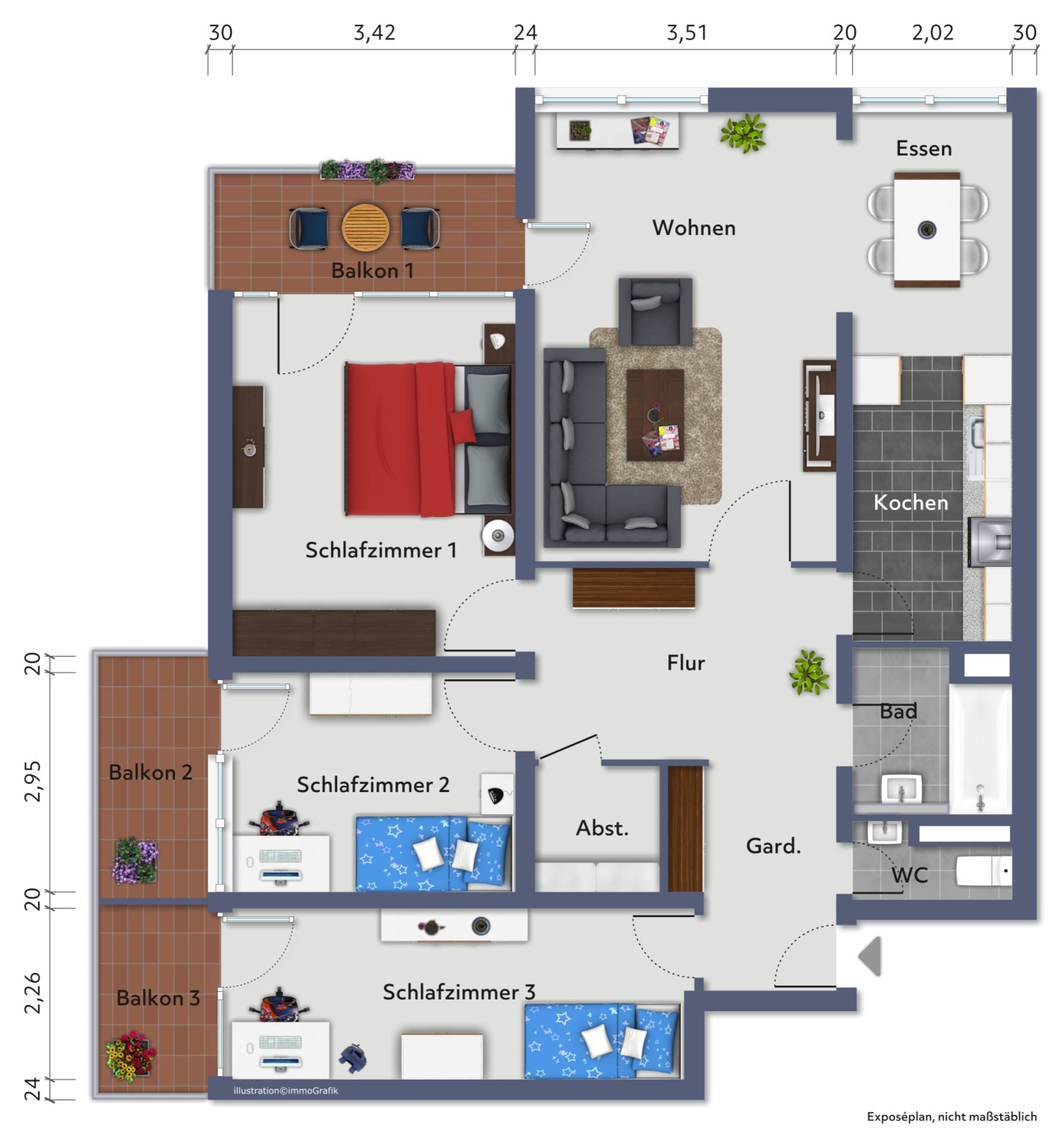 Wohnung zum Kauf 290.000 € 4 Zimmer 103,7 m²<br/>Wohnfläche ab sofort<br/>Verfügbarkeit Vogelstang Mannheim 68309