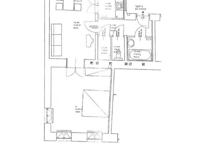 Wohnung zum Kauf 240.000 € 2 Zimmer 57,1 m² Wien 1070