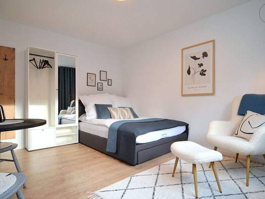 Wohnung zur Miete Wohnen auf Zeit 995 € 1,5 Zimmer 20 m² frei ab sofort Gärten b Wöhrd Nürnberg 90489