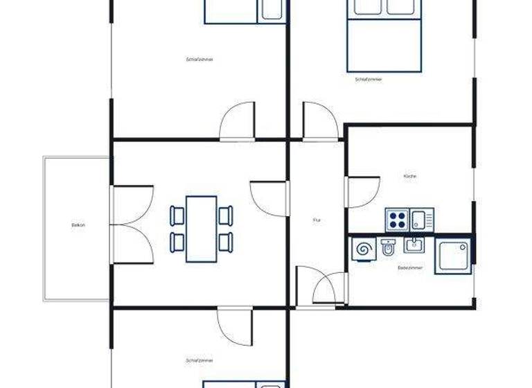 Wohnung zur Miete 714 € 4 Zimmer 72,2 m² 2. Geschoss frei ab 08.03.2026 Frasenweg 13 Kirchditmold Kassel 34128