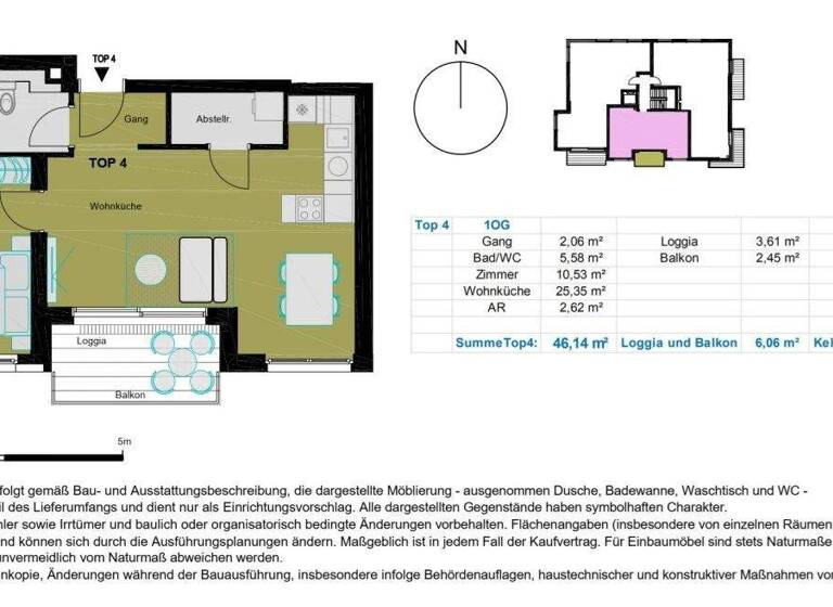Wohnung zum Kauf 382.000 € 2 Zimmer 46,1 m² Wien 1140