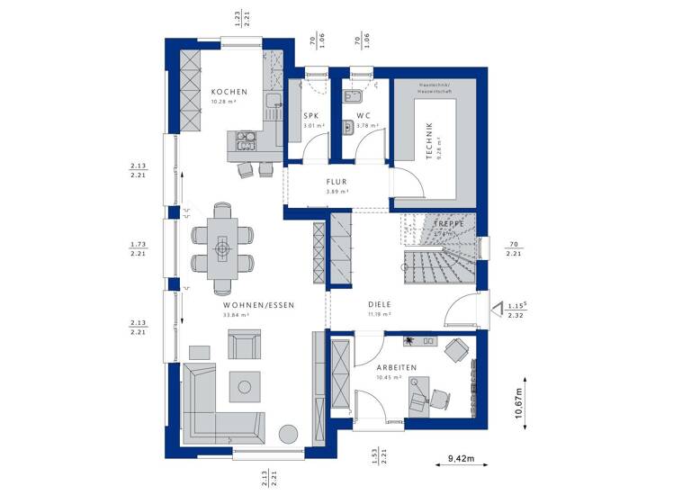 Einfamilienhaus zum Kauf 637.193 € 5 Zimmer 173 m² 400 m² Grundstück Eversten Oldenburg 26125