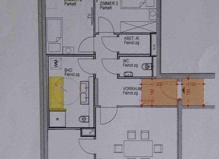 Wohnung zur Miete 1.480 € 3,5 Zimmer 90 m² 2. Geschoss Wien 1210