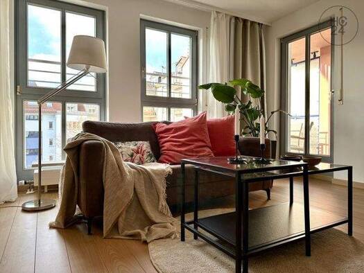 Wohnung zur Miete Wohnen auf Zeit 800 € 1 Zimmer 39 m² frei ab sofort Zentrum-Süd Leipzig 04107