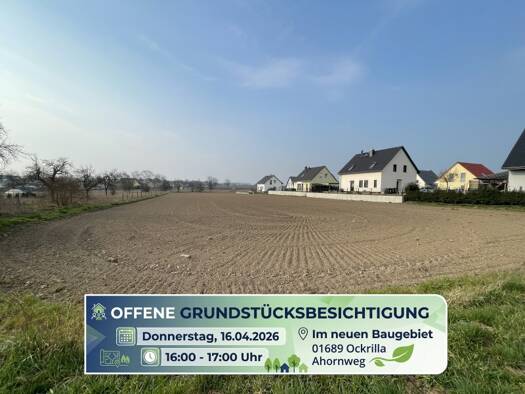 Grundstück zum Kauf provisionsfrei 98.400 € 615 m² Grundstück Ockrilla Niederau 01689