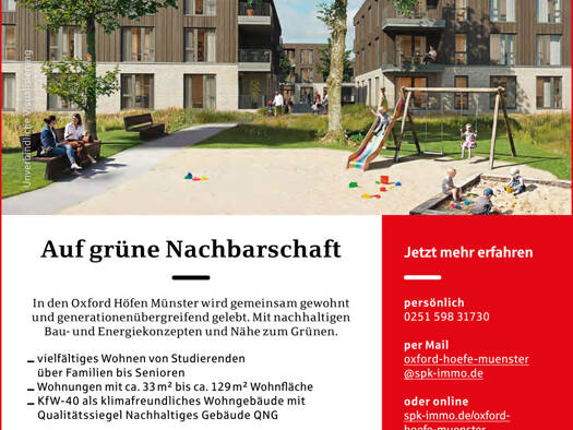 Wohnung zum Kauf - Erstbezug provisionsfrei 3 Zimmer 78 m² Gievenbeck Münster 48161