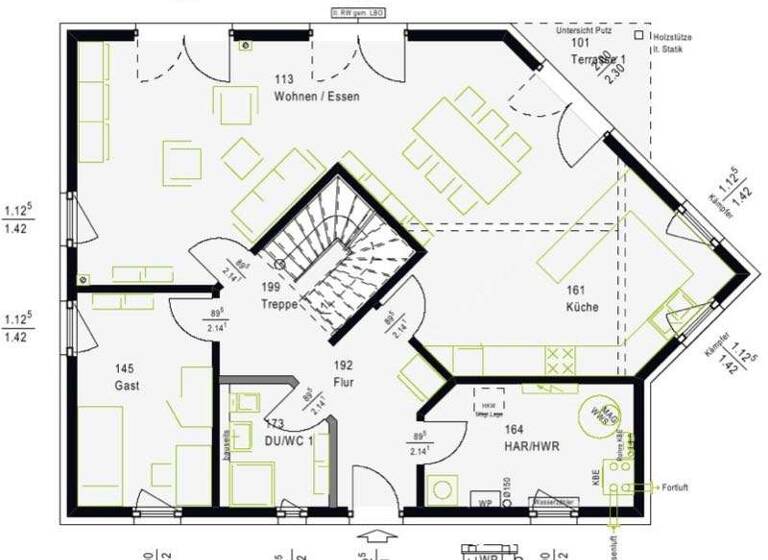 Haus zum Kauf - Erstbezug provisionsfrei 579.800 € 5 Zimmer 186 m² 648 m² Grundstück Suderwich Recklinghausen 45665