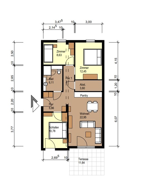 Wohnung zum Kauf 4 Zimmer 77 m²<br/>Wohnfläche EG<br/>Geschoss Kühlungsborn 18225