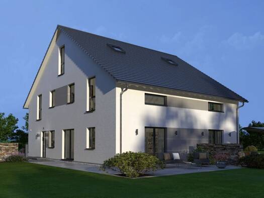 Doppelhaushälfte zum Kauf 431.900 € 5 Zimmer 193,8 m² 1.200 m² Grundstück Fürstenwald Calden 34379