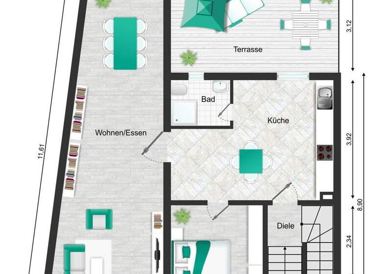 Reihenmittelhaus zum Kauf 234.900 € 5 Zimmer 115 m² 255 m² Grundstück Altenkessel Saarbrücken 66126