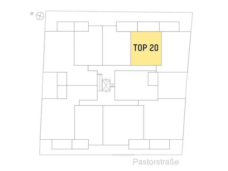 Wohnung zum Kauf 429.900 € 2 Zimmer 56,8 m²<br/>Wohnfläche Pastorstraße 28 Wien 1210