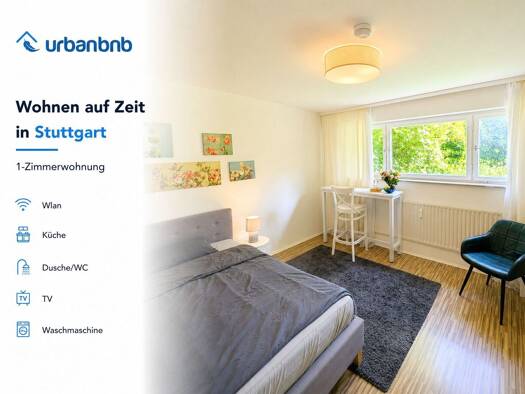Wohnung zur Miete auf Zeit 680 € 1 Zimmer 20 m² frei ab 04.12.2026 Ramsbachstraße Degerloch Degerloch 70597