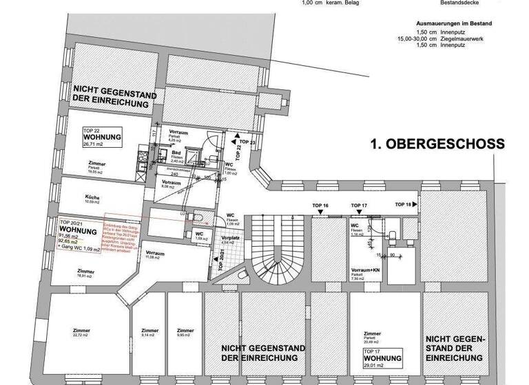 Wohnung zum Kauf 567.000 € 3 Zimmer 91,6 m² 1. Geschoss Wien 1180