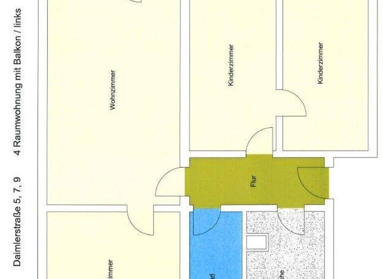 Wohnung zur Miete 381 € 4 Zimmer 69,3 m² 4. Geschoss Daimlerstraße 5 Löbau 02708