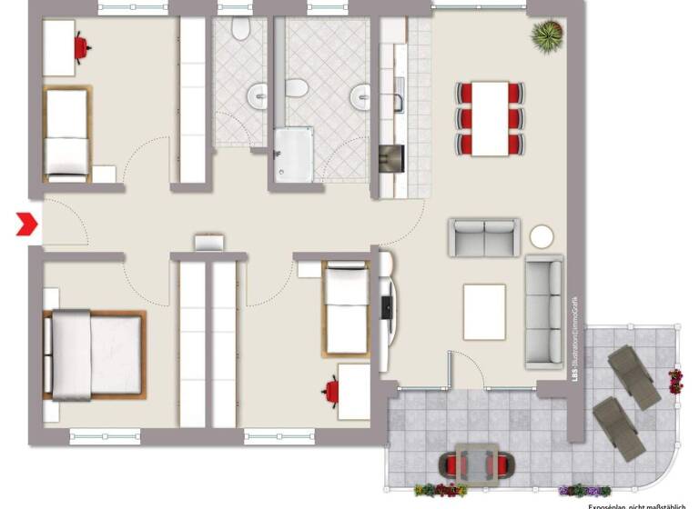 Wohnung zum Kauf provisionsfrei 345.000 € 4 Zimmer 96,5 m² Büttenberg Ennepetal 58256