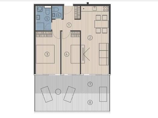 Wohnung zum Kauf - Erstbezug 440.000 € 2 Zimmer 180 m² 3. Geschoss Dugi Rat 21315