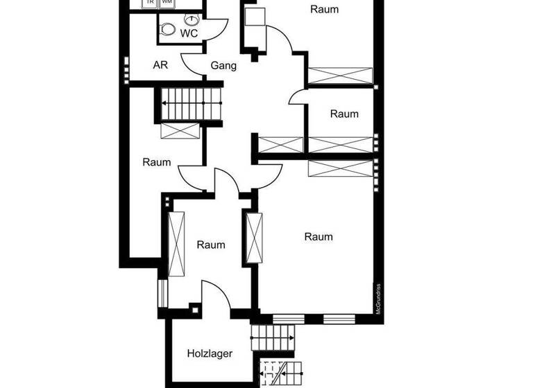 Villa zur Miete 8.400 € 11 Zimmer 350 m² Hohenfelde Hamburg 22087