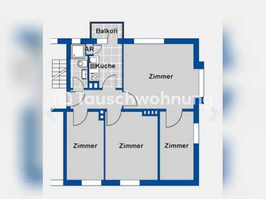 Wohnung zur Miete Tauschwohnung 493 € 3,5 Zimmer 66 m² 2. Geschoss Hamm Mitte 20537