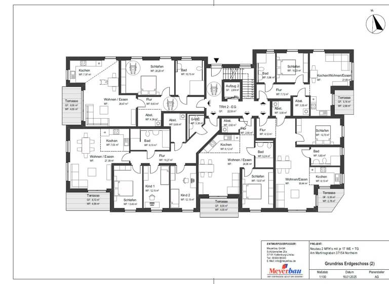 Wohnung zum Kauf - Neubau provisionsfrei 482.600 € 4 Zimmer 111,1 m²<br/>Wohnfläche Northeim Northeim 37154