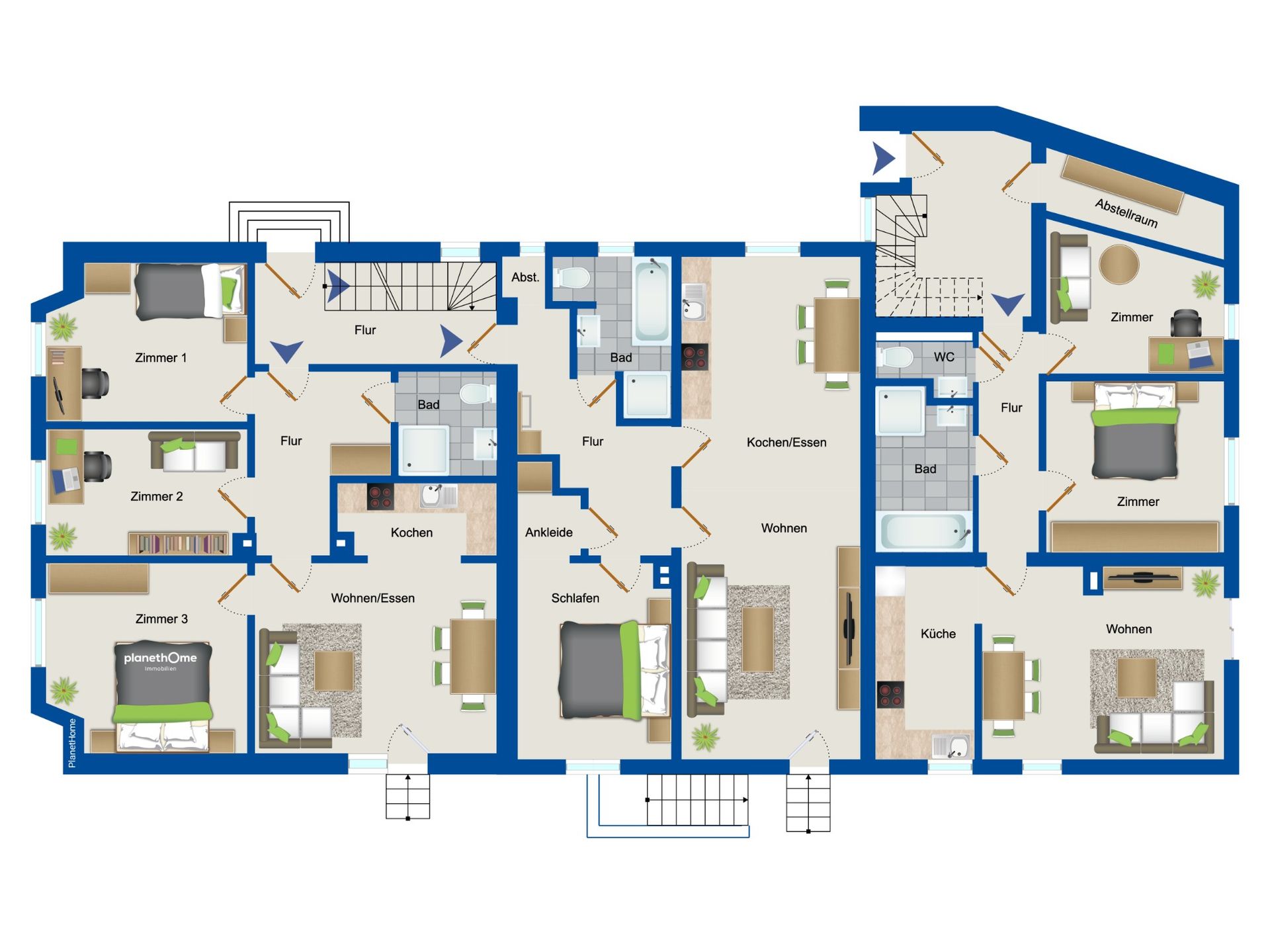 Mehrfamilienhaus zum Kauf provisionsfrei 738.000 € 14 Zimmer 427,6 m²<br/>Wohnfläche 1.466 m²<br/>Grundstück Herford-Stadt Herford 32051