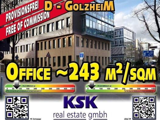Bürogebäude zur Miete provisionsfrei 15 € 242,9 m² Bürofläche teilbar von 242,9 m² bis 415,2 m² Golzheim Düsseldorf 40474