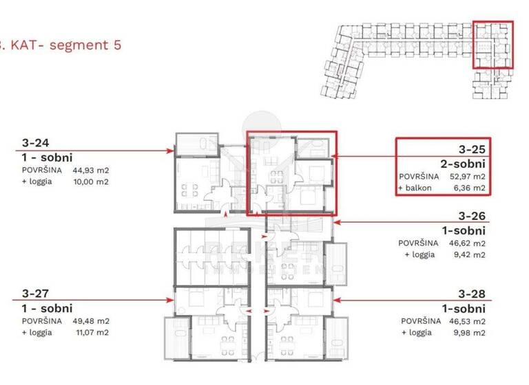 Wohnung zum Kauf - Erstbezug 250.000 € 3 Zimmer 59,3 m² 3. Geschoss Umag 52470