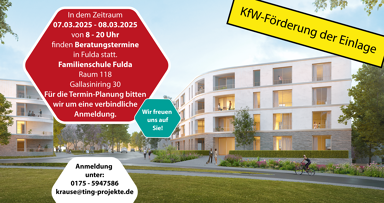 Terrassenwohnung zum Kauf provisionsfrei 110.000 € 2 Zimmer 64,3 m² EG frei ab sofort Innenstadt Fulda 36037