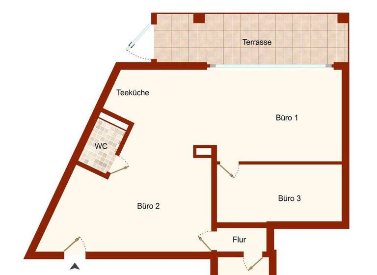 Bürogebäude zur Miete 4,50 € 98 m² Bürofläche Kleinwallstadt 63839