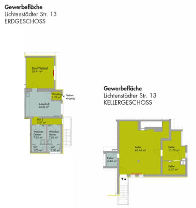 Büro-/Praxisfläche zur Miete 853 € 2 Zimmer 81,7 m² Bürofläche teilbar ab 81,7 m² Lichtenstädter Str. 13 Zirndorf Zirndorf 90513