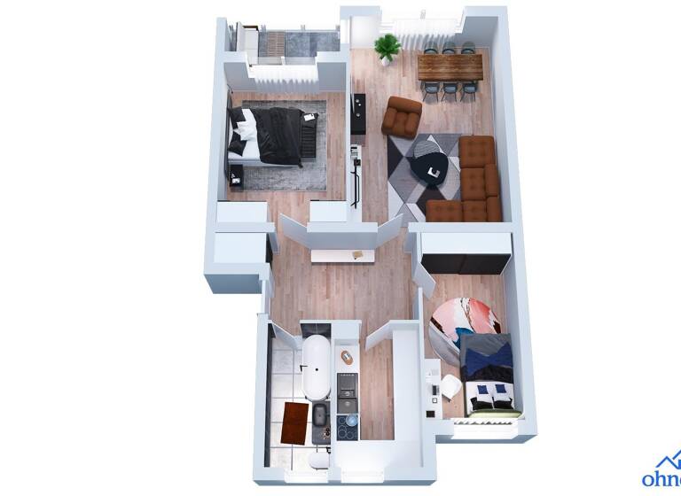 Wohnung zum Kauf provisionsfrei 325.000 € 3 Zimmer 68 m²<br/>Wohnfläche 1.<br/>Geschoss Stockumer Str. 1a Tegel Berlin Reinickendorf-Tegel 13507