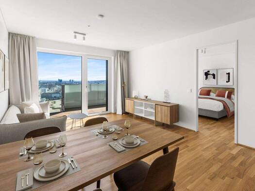 Wohnung zur Miete - Erstbezug 1.444 € 2 Zimmer 49,2 m² 7. Geschoss frei ab sofort Dresdner Straße Wien 1200