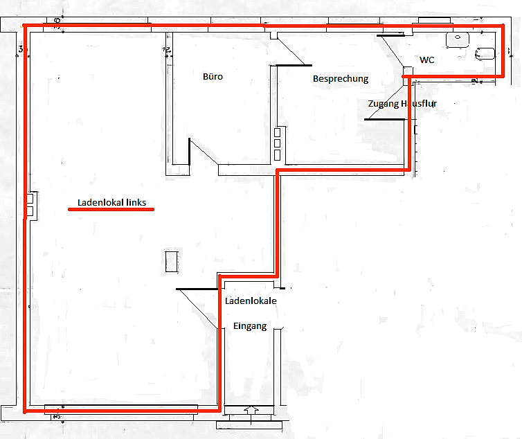 Laden zur Miete provisionsfrei 960 € 3 Zimmer 73 m²<br/>Verkaufsfläche Überruhrstraße 148 Überruhr-Hinsel Essen 45277