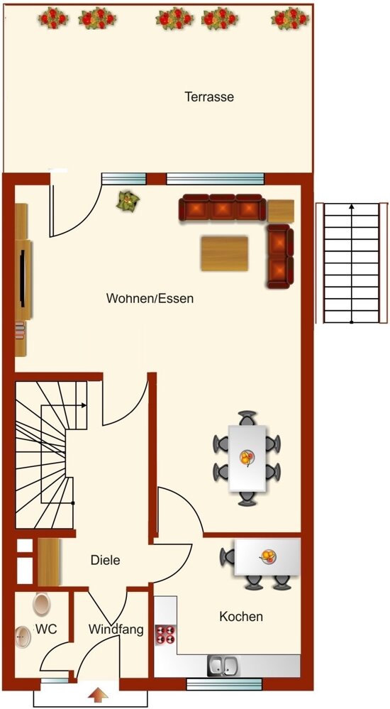 Reihenendhaus zum Kauf 379.000 € 4 Zimmer 135,2 m²<br/>Wohnfläche 215 m²<br/>Grundstück Innenstadt Wülfrath 42489