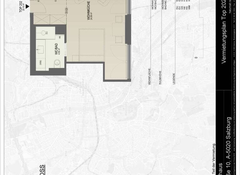 Studio zur Miete 550 € 1 Zimmer 29,2 m² 2. Geschoss frei ab 01.05.2026 Salzburg 5020