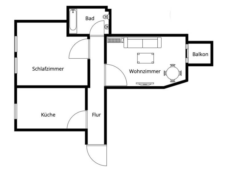 WG-Zimmer zur Miete 700 € 2 Zimmer 62,7 m² 2. Geschoss frei ab sofort Seitenweg 15 Hemelingen Bremen 28309