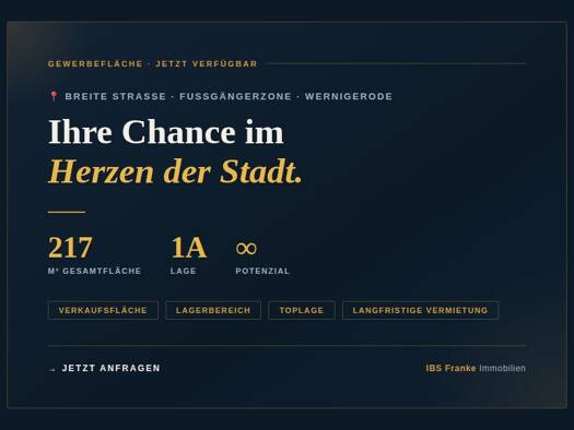 Ladenfläche zur Miete 3.400 € Wernigerode Wernigerode 38855