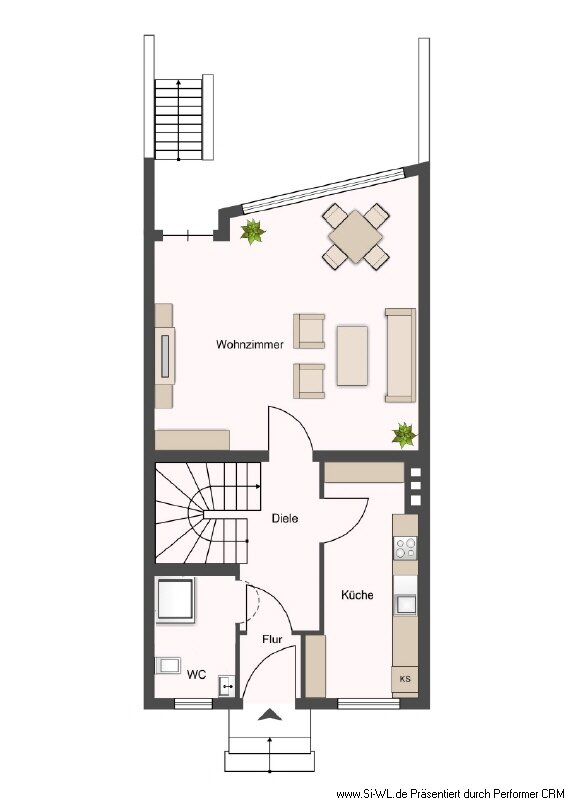 Reihenmittelhaus zum Kauf 435.000 € 4 Zimmer 103 m²<br/>Wohnfläche 618 m²<br/>Grundstück Bramfeld Hamburg 22179