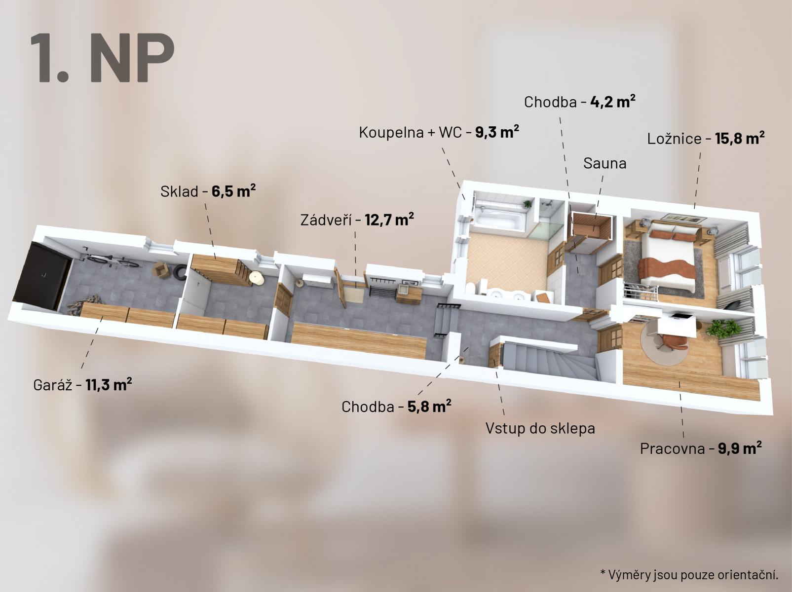 Reihenendhaus zum Kauf 636.000 € 5 Zimmer 194 m²<br/>Wohnfläche 162 m²<br/>Grundstück U nové dálnice Prag 14900