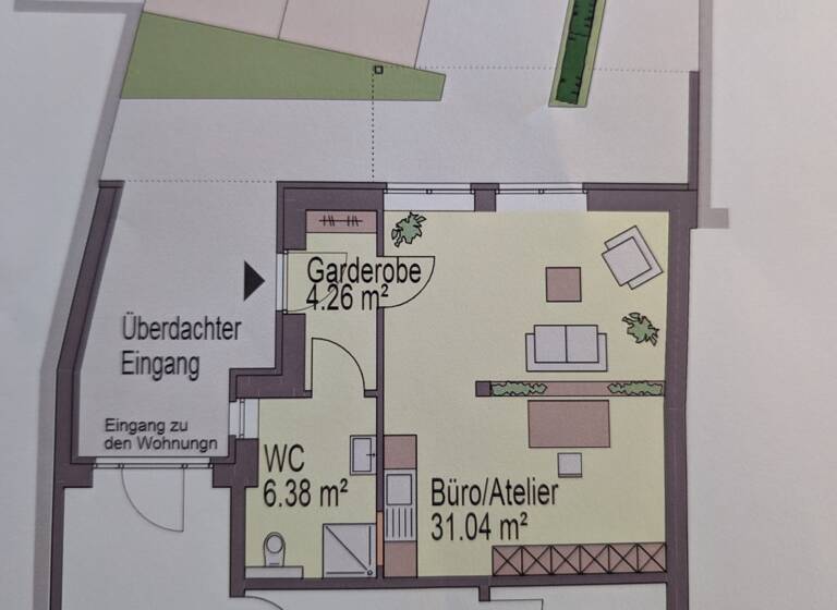 Bürofläche zur Miete - Erstbezug provisionsfrei 585 € 1 Zimmer 31 m² Bürofläche Billerbeck 48727