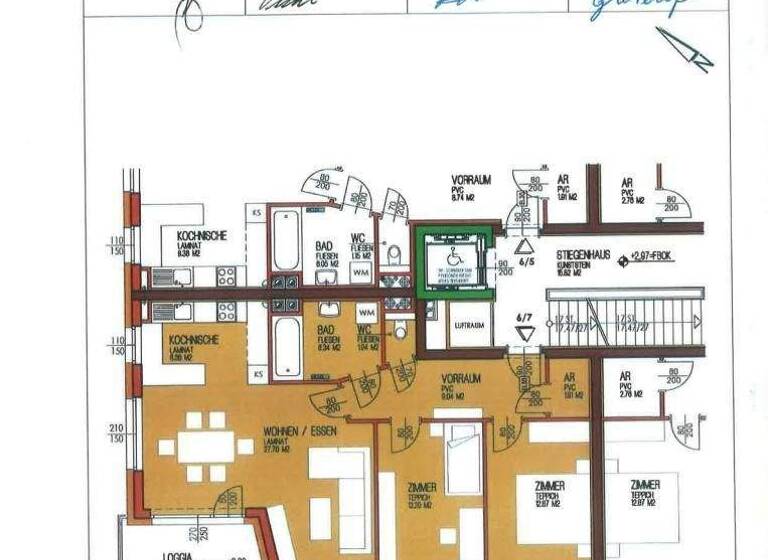 Wohnung zur Miete 924 € 3 Zimmer 80,5 m² 1. Geschoss Lanzenkirchen 2821