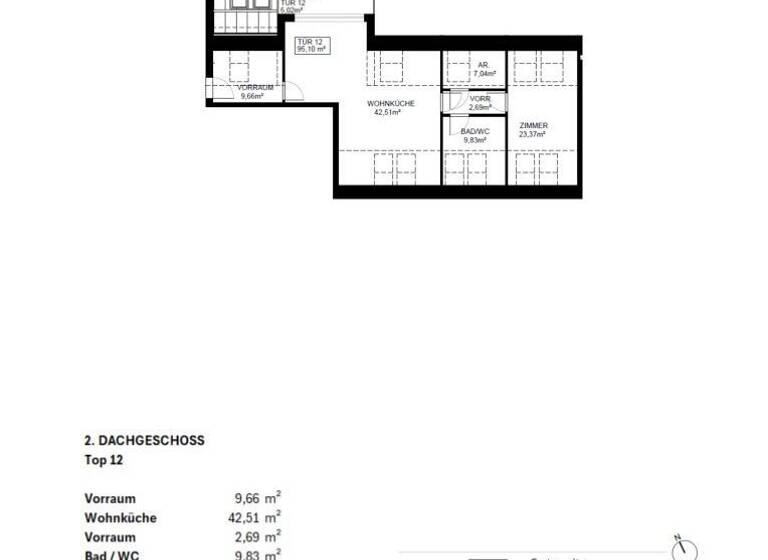 Wohnung zum Kauf - Erstbezug 620.000 € 2 Zimmer 95,1 m² 2. Geschoss Siegfriedgasse 63 Wien 1210
