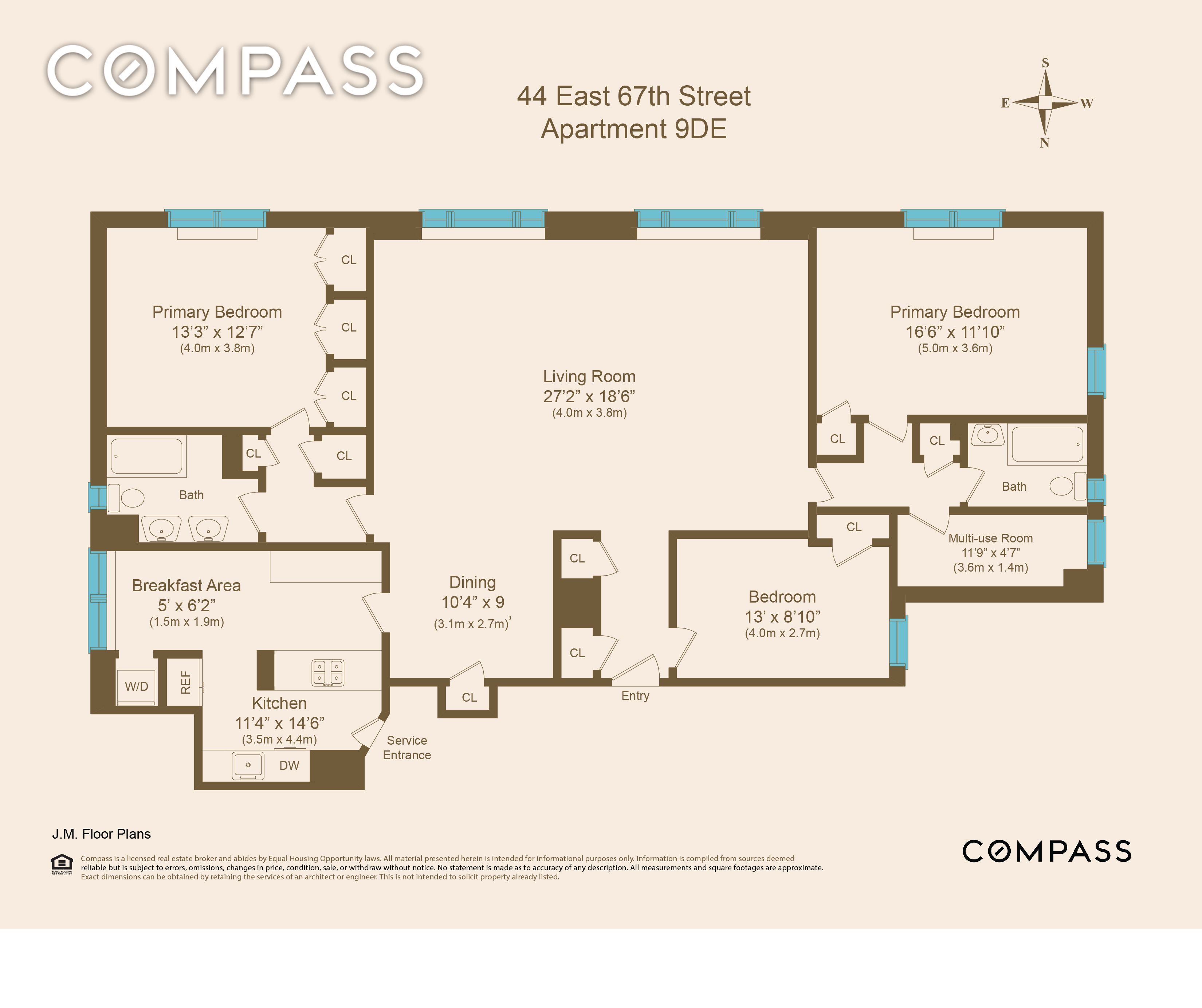 Studio zum Kauf 3.068.073 € 7 Zimmer 171,9 m²<br/>Wohnfläche 44 East 67th Street Manhattan 10065