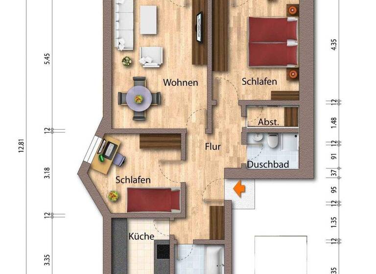 Wohnung zum Kauf 265.000 € 3,5 Zimmer 76,8 m² Heiligenberg 88633