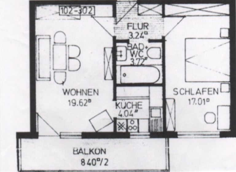 Wohnung zum Kauf provisionsfrei 254.000 € 2 Zimmer 52 m² Geschoss 2/4 Weststadt Karlsruhe 76133