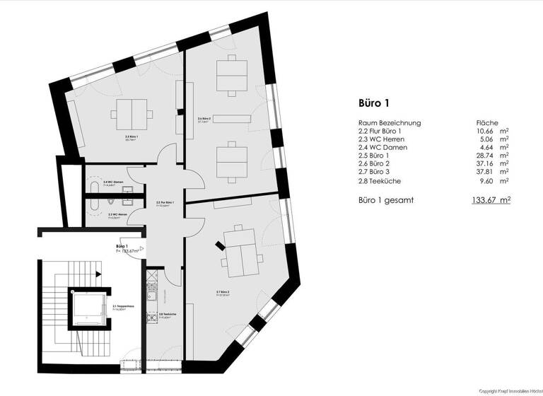 Bürogebäude zur Miete 1.738 € 4 Zimmer 134 m² Bürofläche Höchstadt Höchstadt a.d.Aisch 91315