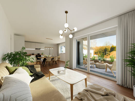 Wohnung zum Kauf - Erstbezug 381.892 € 3 Zimmer 90,9 m² 1. Geschoss Reisachangerstraße Schwarzach Schwarzach 94374