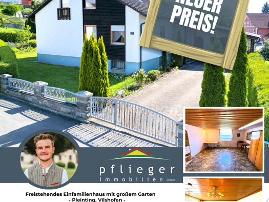 Einfamilienhaus zum Kauf 398.000 € 7,5 Zimmer 190 m² 1.057 m² Grundstück frei ab sofort Pleinting Vilshofen an der Donau 94474