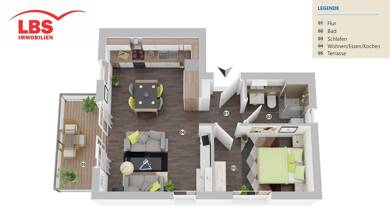 Wohnung zum Kauf - Erstbezug 245.000 € 2 Zimmer 47,5 m² Dachgeschoss Fürstenwalde Fürstenwalde 15517
